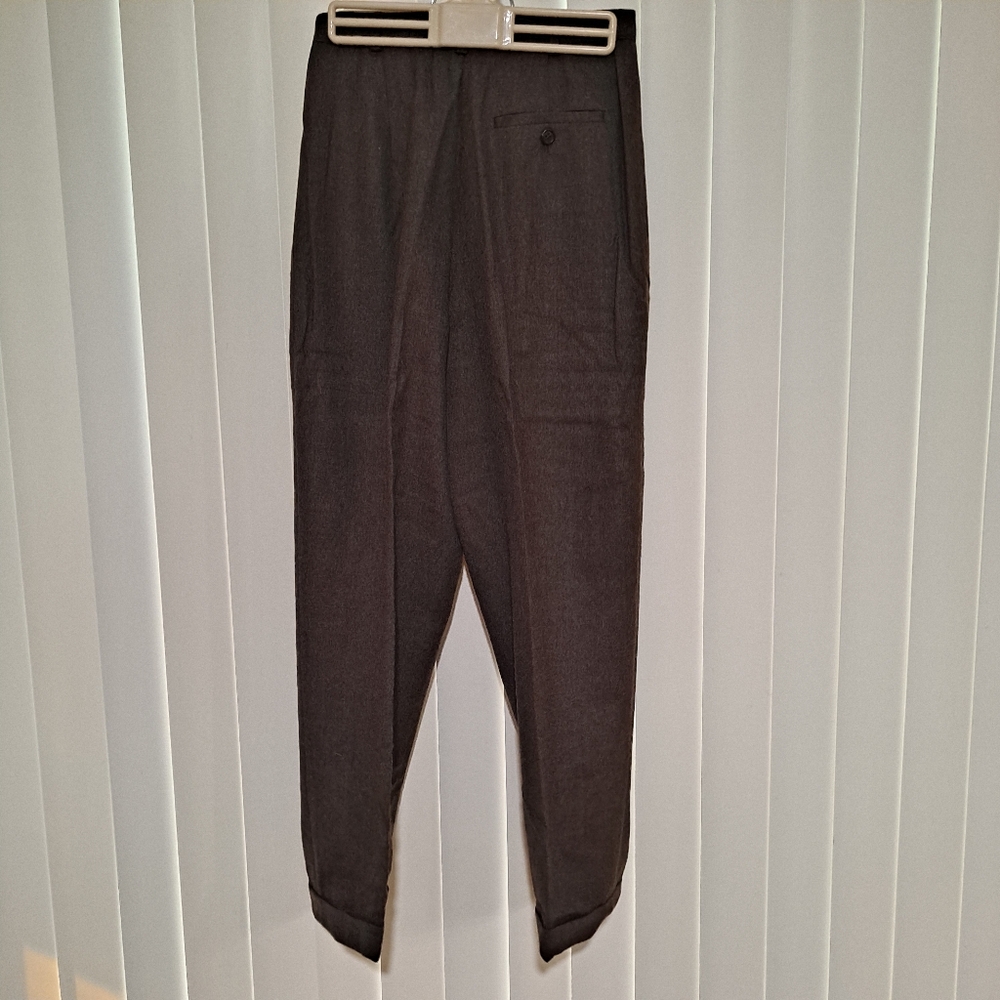 Ralph Lauren Womens Elegant Brown Wool Dress Pants